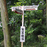 多良海道の標識
